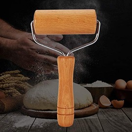 BakeMaster Rodillo para Repostería y Pizzería Profesional - Utensilio de Cocina Antiadherente con Mango Ergonómico - Ideal para Masa de Pizza, Galletas y Pan