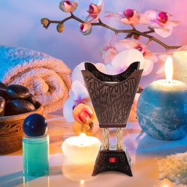 Holibanna Plug-in Incense Burner Electric Vintage Burner Ornament Arabic Decor Aroma Burner Decorative Incense Holder for Home Dining Table Centerpiece