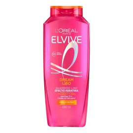 Shampoo Elvive L'Oreal Paris Dream Liso para un cabello liso y sin Frizz x680 ML