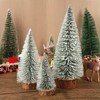 3pcs Mini Christmas Tree Frosted Artificial Christmas Trees Ornaments Christmas