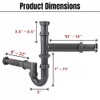 Garbage Disposal Installation Kit, Complete Kitchen Sink Drain Pipe Kit