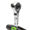 STRAIGHT Swivel Ratchet Wrench, 2-way, Stubby Type, Insertion Angle 3/8