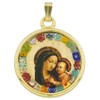 Murano Glass Millefiori Madonna and Child Pendant
