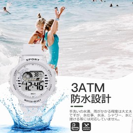 Digital Wristwatch, Waterproof, Girls, Watch, Multi-functional, Assorted Colors, Boys and Girls, Day Display, Alarm Clock, LED Analog Display, Stylish, Cute, Elementary School Students/Middle School