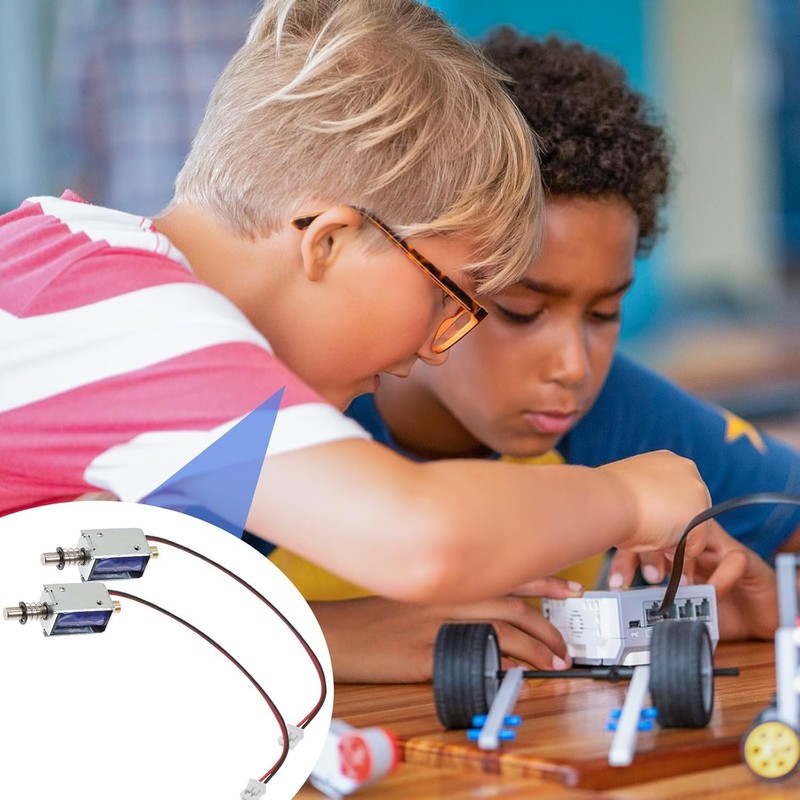 Coehaopike 3pcs Mini Solenoid Valves, Open Electric Game Micro Piston