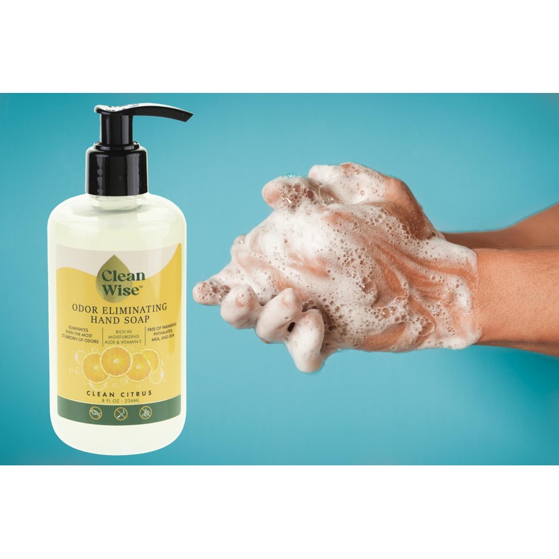 Clean Wise Odor Eliminating Hand Soap, Clean Citrus, 8 fl