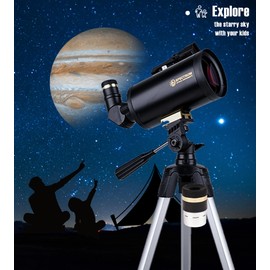 SpectrumOI Telescope for Kids, Telescope for Adults Astronomy Gifts, Telescopio Professional - Premium Maksutov Telescope for Astronomical Exploration with Carry Bag and Phone Holder