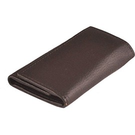 Ashford Ridge Real Leather Key Case Holder Card Wallet in 6 Colours Black Red Tan and Brown