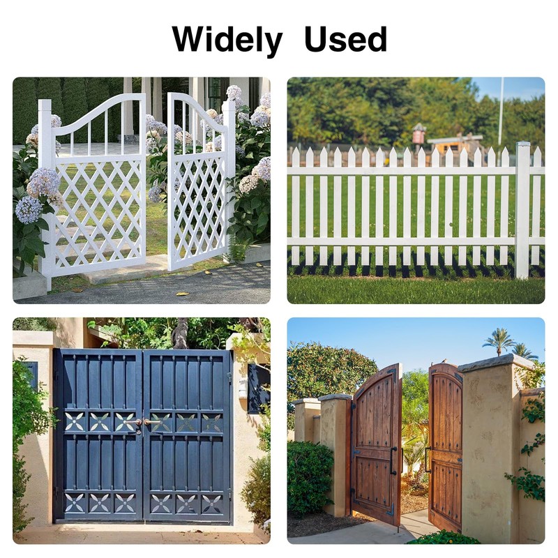 Heavy Duty Gate Hinges,4Pack Wall Mount Gate Hinge with 5/8