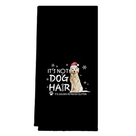 It's Not Dog Hair It's Golden Retriever Glitter Christmas Xmas Golden Kitchen Towels，Cotton Modern 24 X 16 Inches Dish Towels Dishcloths,Dish Cloth Flour Sack Hand Towel for Farmhouse Kitchen Decor