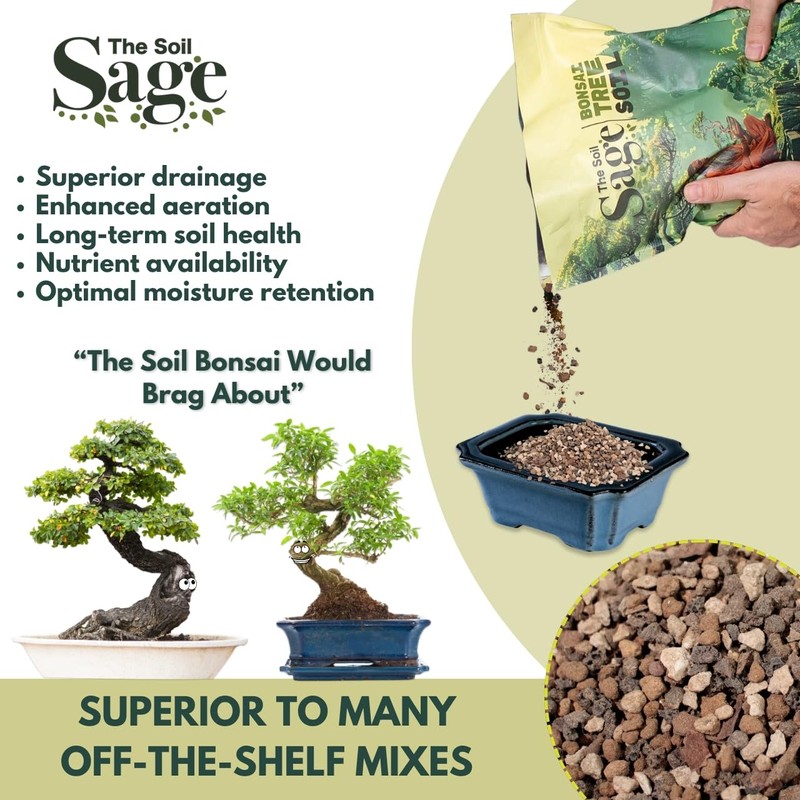 The Soil Sage 5qts/5l Premium Bonsai Mix - U.S.A. Made