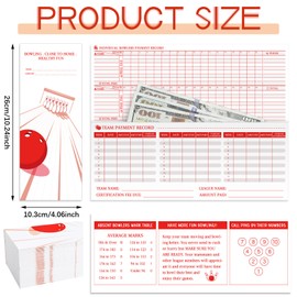 25/50/100/150 Pcs Bowling League Envelopes Bulk Bowling Team Money Cash Envelopes Drop Payments Record Bowl Team Payments Last The Entire Season(100 Pcs)