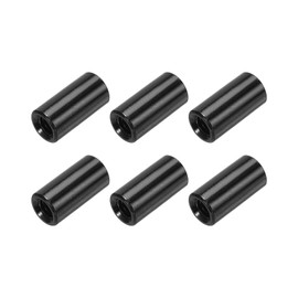 sourcing map Round Aluminium Standoff Column Spacer,Standoffs Round Spacers M3x10mm,Spacers Assortment Kit for RC Airplane,FPV Quadcopter,CNC,Black,Pack of 6
