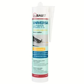 duBAUST MAC24 Universal Acrylic Painter's Acrylic with 15% Motion Absorption for Indoor and Outdoor Use 310 ml White
