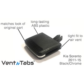 VentTabs for Kia Sorento 2011-2015 Air Conditioning Vent Replacement Tab | 30-Second Installation | Easy Clip on | No Screws or Tools Required | American Design - Vent Outlet Tab Clip