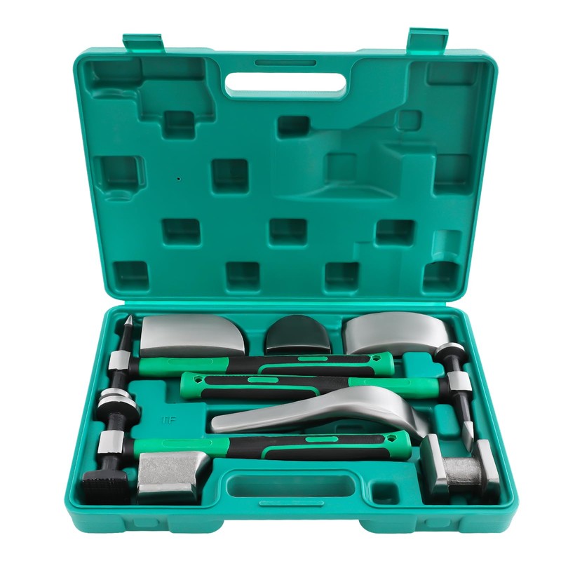 Kathring 9PCS Work Hammer Fender, Auto Metal Repair Tool Kit