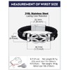 Bandmax Inspirational Gifts Bracelets for Men with Encourage Message Black