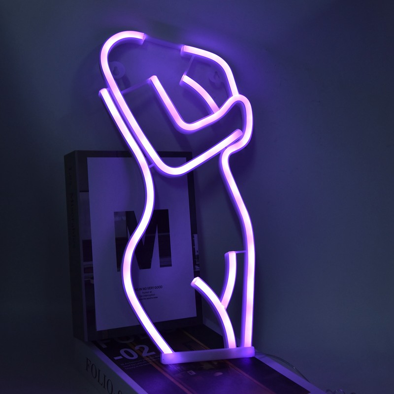 LED Neon Light Neon Sign Body Shape Art Wall Decorative