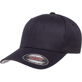 Flexfit mens Flexfit Wool Blend Hat Cap, Dark Navy, Large-X-Large US
