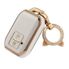 ZANEKO Jimny Key Case Fit Suzuki Jimny Sierra Key Cover Swift Wagon R Stingray Key Holder, white