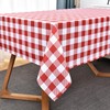 Essifunia Waterproof Plaid Tablecloth Fabric - Square 58x58 Inch Classic