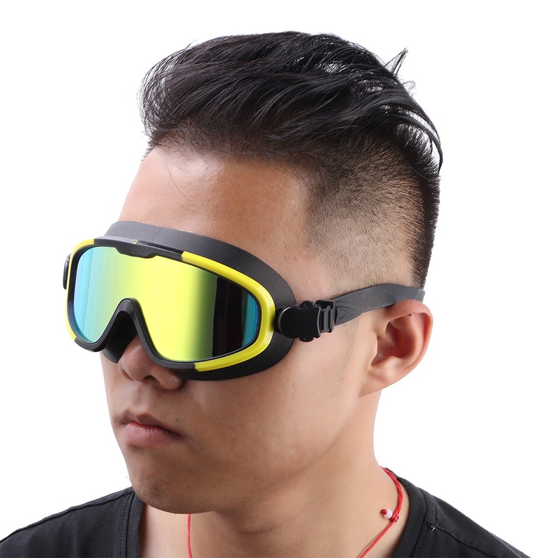 Outdoors Silica Gel HD Anti Fog Waterproof Wide View Swimming