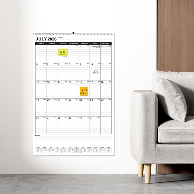 OuMuaMua Extra Large Wall Calendar 2026, 30" X 20" Vertical