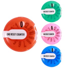 BOXOB 4pcs Golf Score Counter, Mini Clip-On Stroke Trackers Multicolor Score Keeper Clicker Counter with One-Touch Reset Portable Golf Shot Accessories for Women Men Easy Scoring