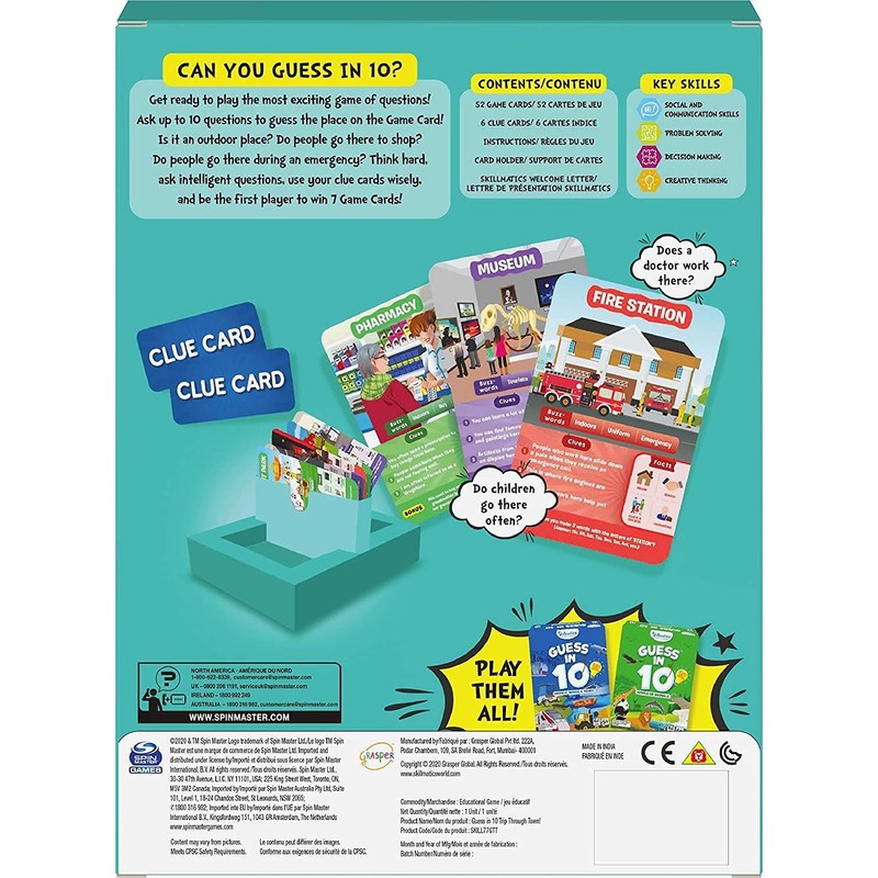 Spin Master Games Skillmatics Guess in 10 Educational Board Game,