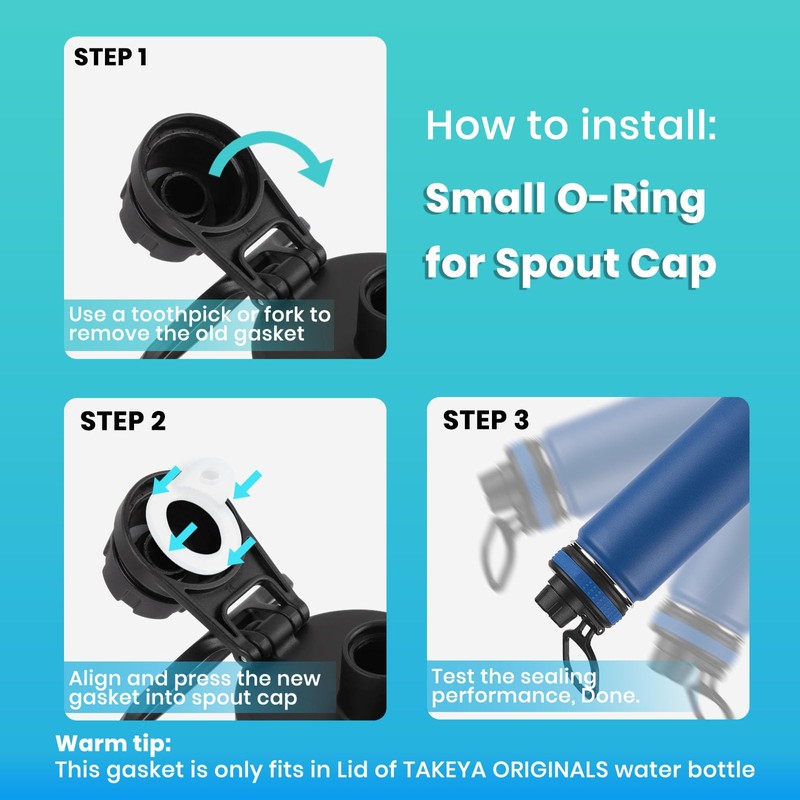 BOSORIO 3 Sets Gaskets Compatible with TAKEYA Originals Spout Lid