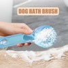 Dog Bath Brush | Kitten Shower Comb with Soap Dispenser,Pet