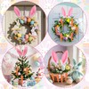 Sozize 12Pcs Easter Tree Decorations Bunny Ears and Carrots Set