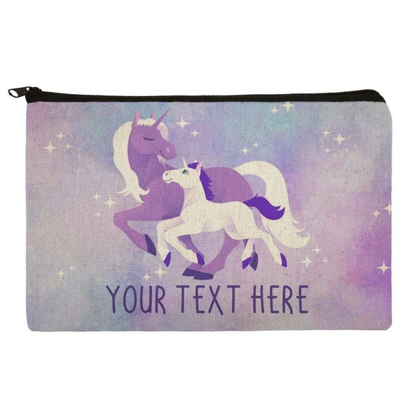 Personalized Custom 1 Line Magical Mom Unicorn and Baby Pencil