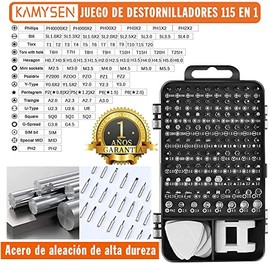 Destornilladores de Precisin Set de Precisin 115 en 1,Juego de Destornilladores,Herramientas de Reparacin para Smartphone, PC,Porttil, Laptop, Reloj, 