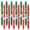 24pcs Black Ink Christmas Gel Ink Rollerball Ballpoint Pens for