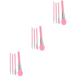 Healeved 3sets Beauty Makeup Tools Kit Makeup Sponge Set for Women Practical Supplies Plastic Handle 4pcs*3