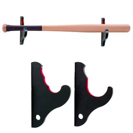 Baseball Bat Display Rack Softball Bat Holder for Horizontal Display Wooden Bat Rack for Memorabilia and Collectible (1 Tier), Black