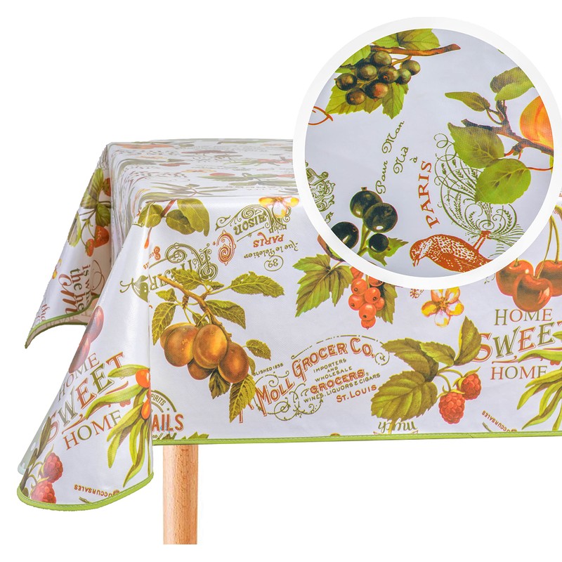 Home Direct Round Oilcloth PVC Wipe Clean Tablecloth Table Cover