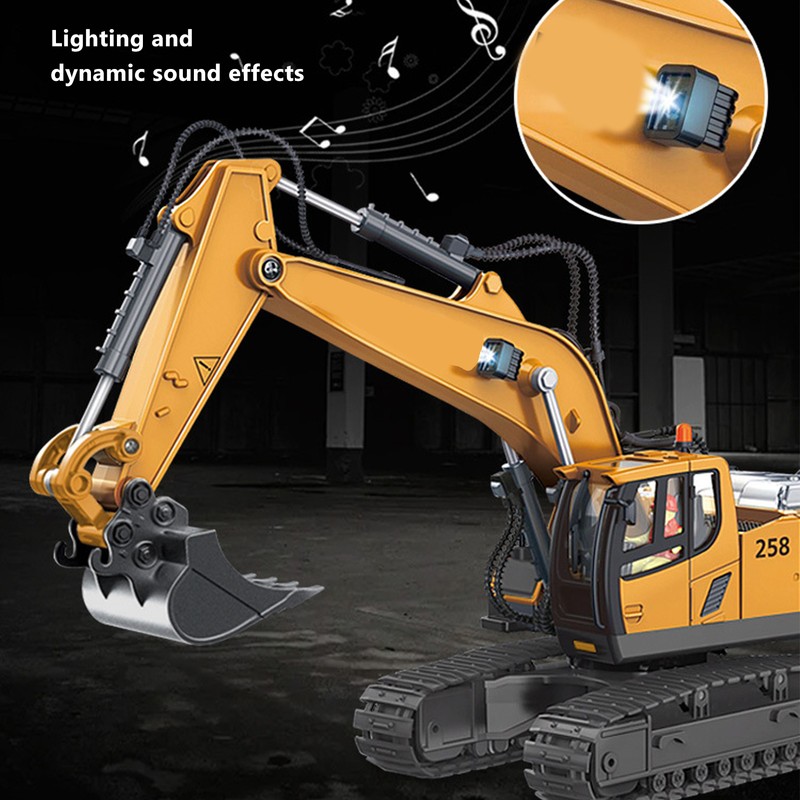 1/20 Excavator Rotate 680 Degrees 11 Channel Crawler Excavator Competition