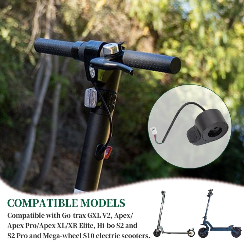 Qmagic Thumb Throttle Compatible with Go-trax GXL V2 Electric Scooter,