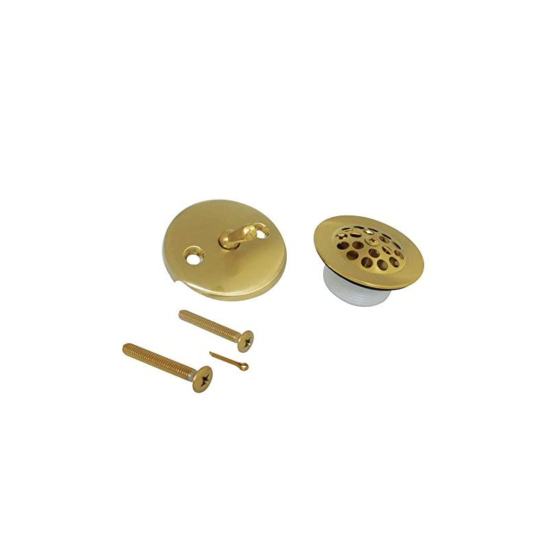 Kingston Brass DTL5305A7 Grid Tub Drain Kit, Brushed Brass