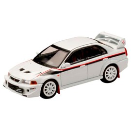 1/64 Mitsubishi Lancer GSR Evolution 6 (T.M.E.) Special Color Package 2000 with Mud Flaps Scortier White