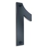 Metzler House Number Made of Solid Steel in Anthracite RAL