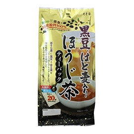 Juroen Hojicha Tea Pack with Black Beans and Barley 20 Pets, 3.5 oz (100 g) x 5 Bags