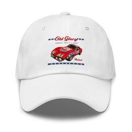 1969 Corvette Rebel L88 Dad Hat – Old Glory Race Car Cap White