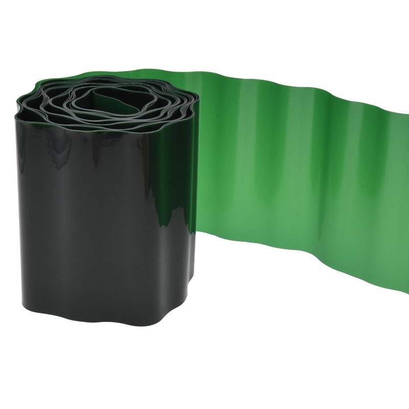 Lawn Edging Flexible Green Plastic Garden Edging 9 Meters, Durable,