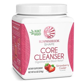 Sunwarrior Plant-Based Prebiotic Fiber Blend Powder | Probiotic Enzymes Sunfiber Soy Free Sugar Free Gluten Free Dairy Free | Strawberry Cooler 30 Ser