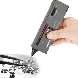 Leopacat Diamond Tester, High Accuracy Diamond Selector Tester Pen with LED Light and Audio Indicator for Sapphire, Ruby, Crystal, Agate, Jade, Gems Stones Hardness Test for Beginners and Expert