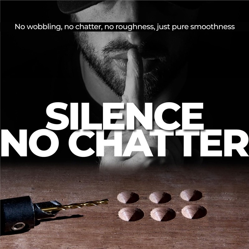 toolant Silence Combination Countersink Drill Bits Adjustable, #12, 3pack, High-Speed