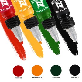 NISIMP Ink Color Pigment Set-Vegan Friendly,1/2oz 15ml 7 Colors Ink Kit Set